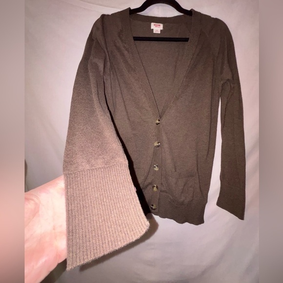 Mossimo Supply Co. Brown Button-Up Cardigan - Picture 6 of 11